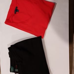 NWOT Women's Lauren Ralph Lauren Adele Black Trousers Size 10 W/Ralph Lauren Top
